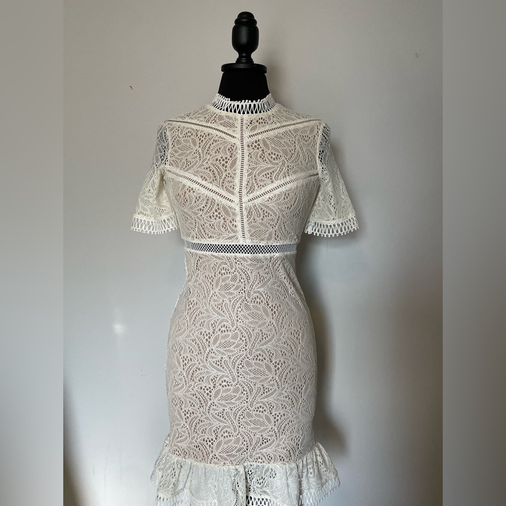 Bardot Lace Dress